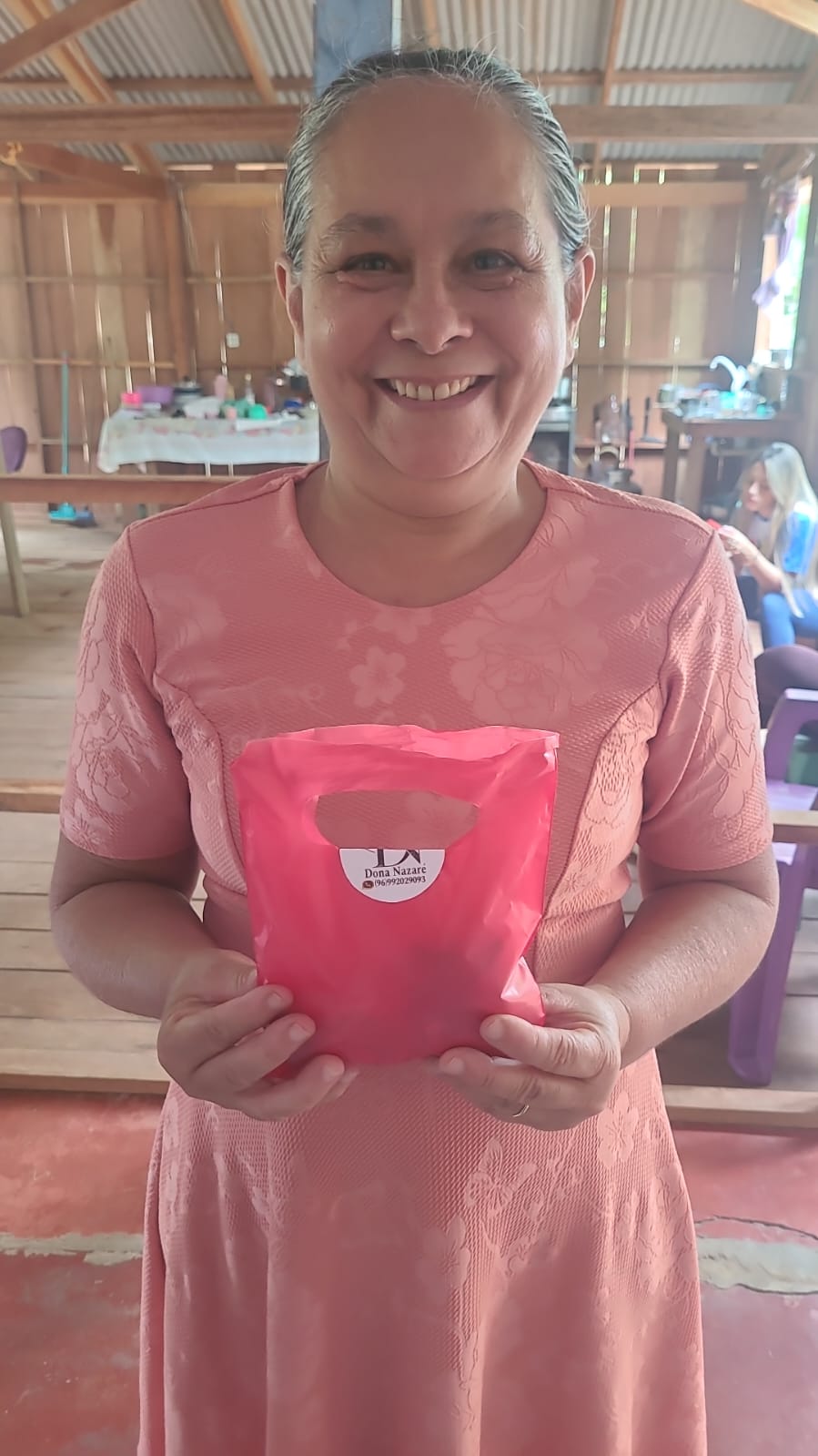 Foto de Dona Nazaré, parceira de culinária local