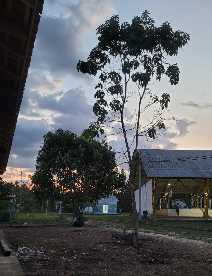 Reserva do Iratapuru ao entardecer